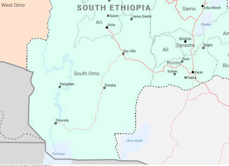 Map of South Omo